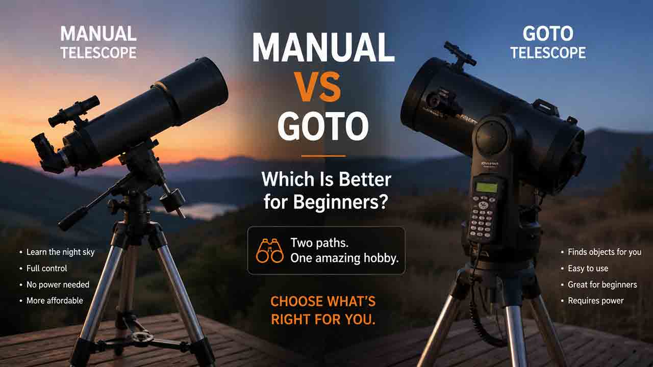 Manual vs GoTo Telescope: Which Is Better for Beginners?