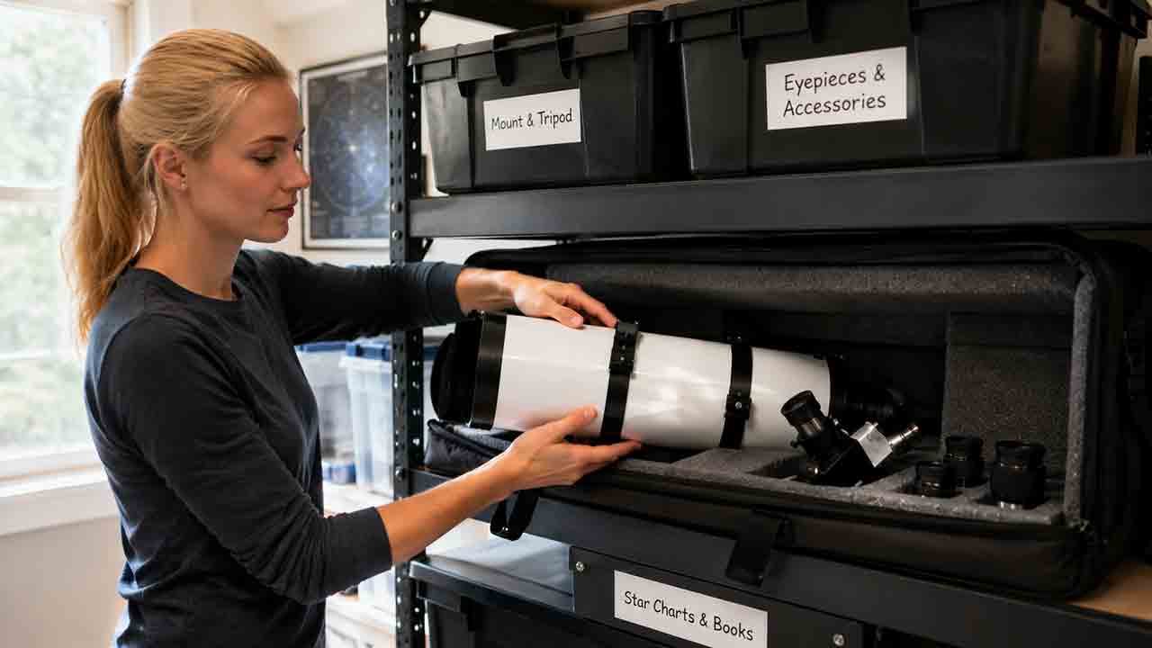 How to Store a Telescope Without Damaging the Optics