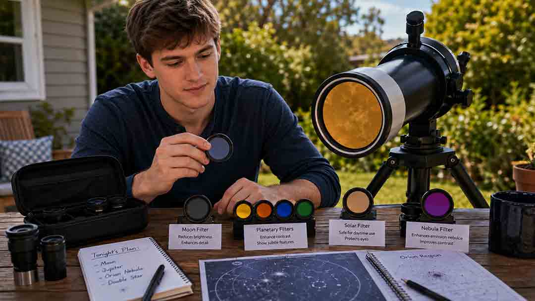 Telescope Filters Explained: Moon, Planetary, Solar, and Nebula Filters
