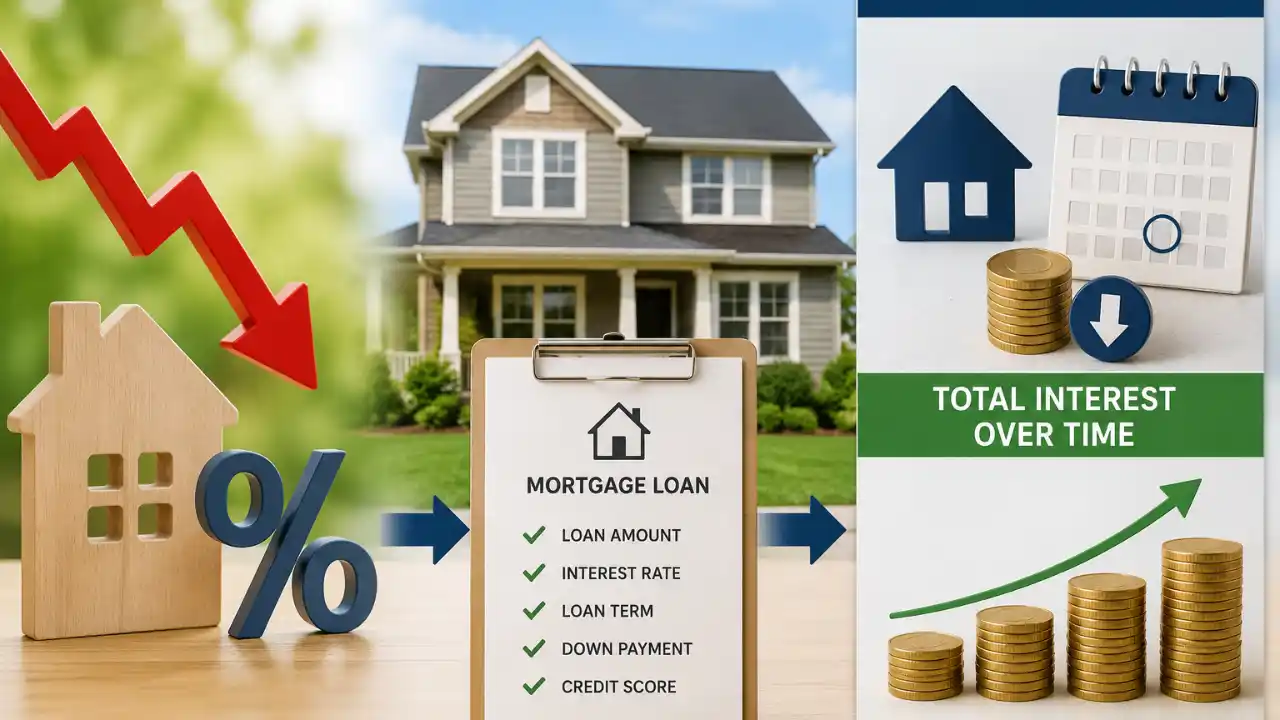 Mortgage Rates Explained: What Affects Home Loan Rates, Monthly Payments, and Total Interest